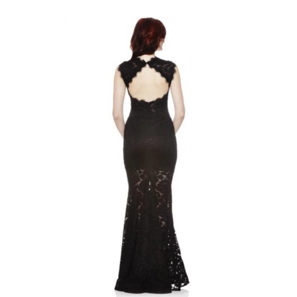 Black lace prom dress - Picture 2 of 7